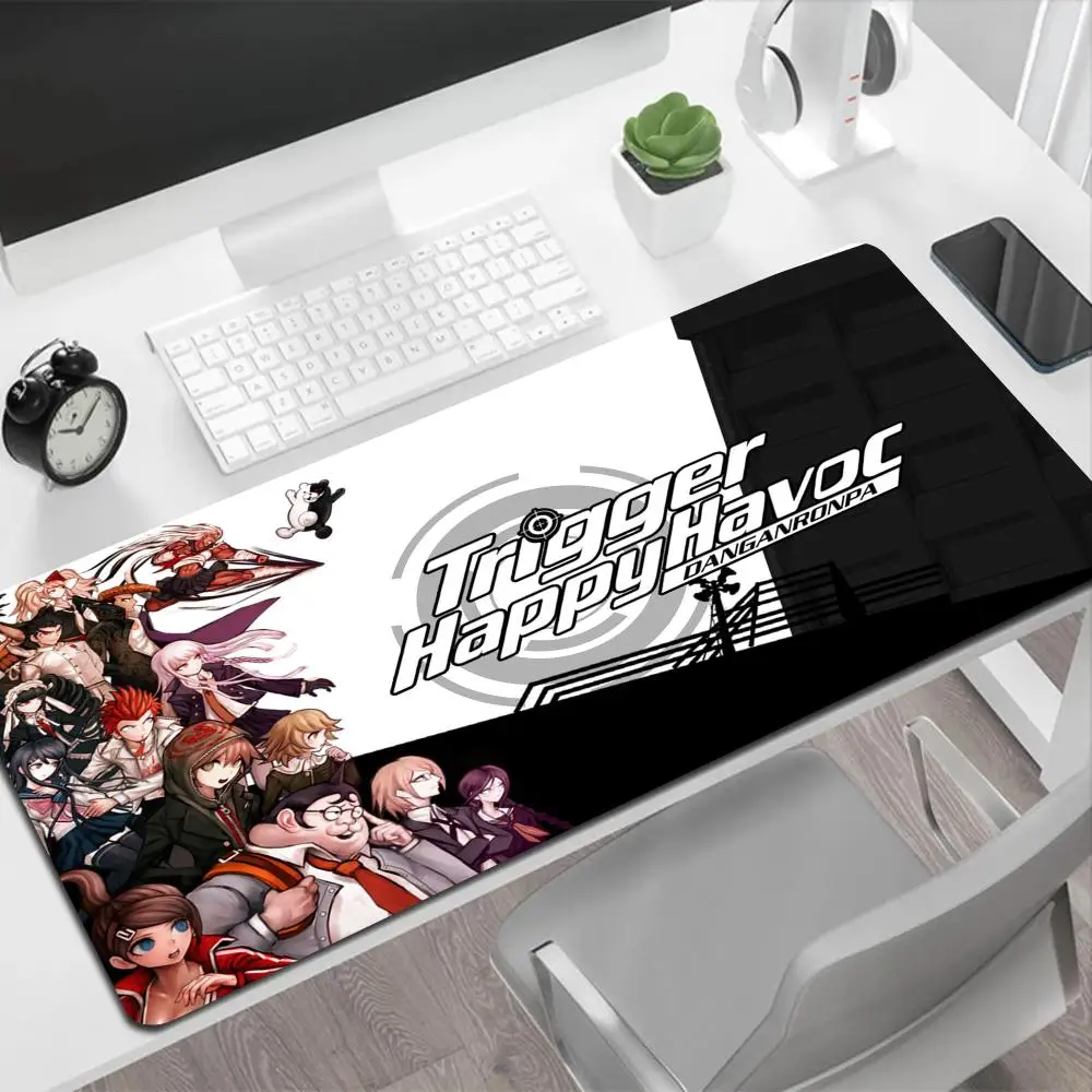 

Kawai Animation Girls Japanese Hot Anime Game D-Danganronpas Pc Computer Game Rubber Mousepad 1000x500mm Locking edge table Mats