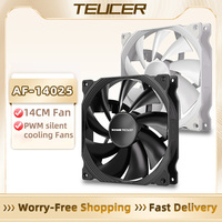 TEUCER 140mm Cooling Case Fan 4-Pin PWM 600-1500RPM High Performance Case Fan 14cm Hydraulic Bearing Chassis Radiator