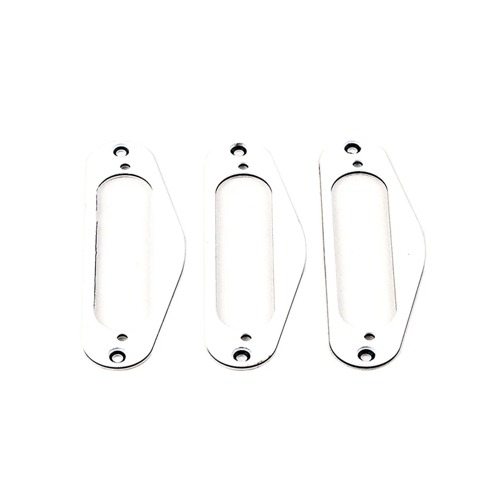 

3Pcs Metal Guitar Pickup Rings Stable Single Coil Pickup Frame for Electric Guitar Replacement Musical Instrument Supply