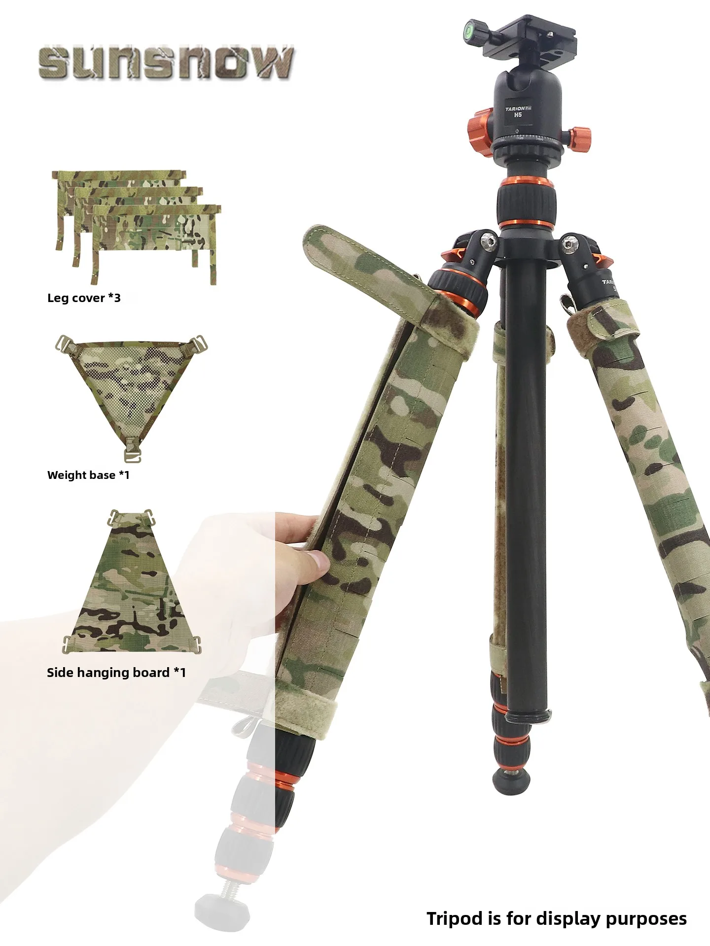 sunsnow-gear-tactical-tripod-cover-quick-on-off-camouflage-leg-tube-cover-fabric-outdoor-camping-travel-military-gear