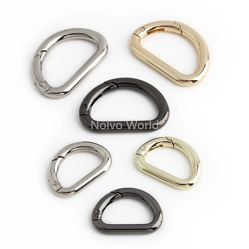 20/50/100PCS 25-35mm Metal Ring Buckle With Logo For Bags Strap Clasp Loops Dog Pet Collar D Ring O Ring Making Name Accessories