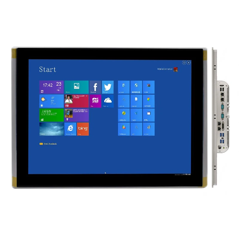 15.6 بوصة N100/i5/i7 لوحة كمبيوتر صناعية 2lan 2.5G 2COM RS232/485 شاشة لمس مغلقة بالكامل كمبيوتر لوحي صناعي مدمج