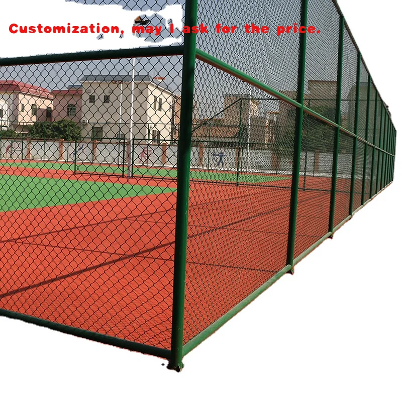 Custom. قوي جميل ملعب الميدان شبكة سلكية المبارزة الحديثة الحديد البلاستيك سلسلة ربط السياج رخيصة سياج لوحات المنزل لنا