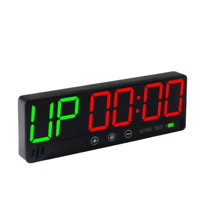 Temporizador de reloj montado en la pared de calidad garantizada, 6 Led, cronómetro Digital profesional para entrenamiento de gimnasia, temporizador deportivo con intervalo, precio barato