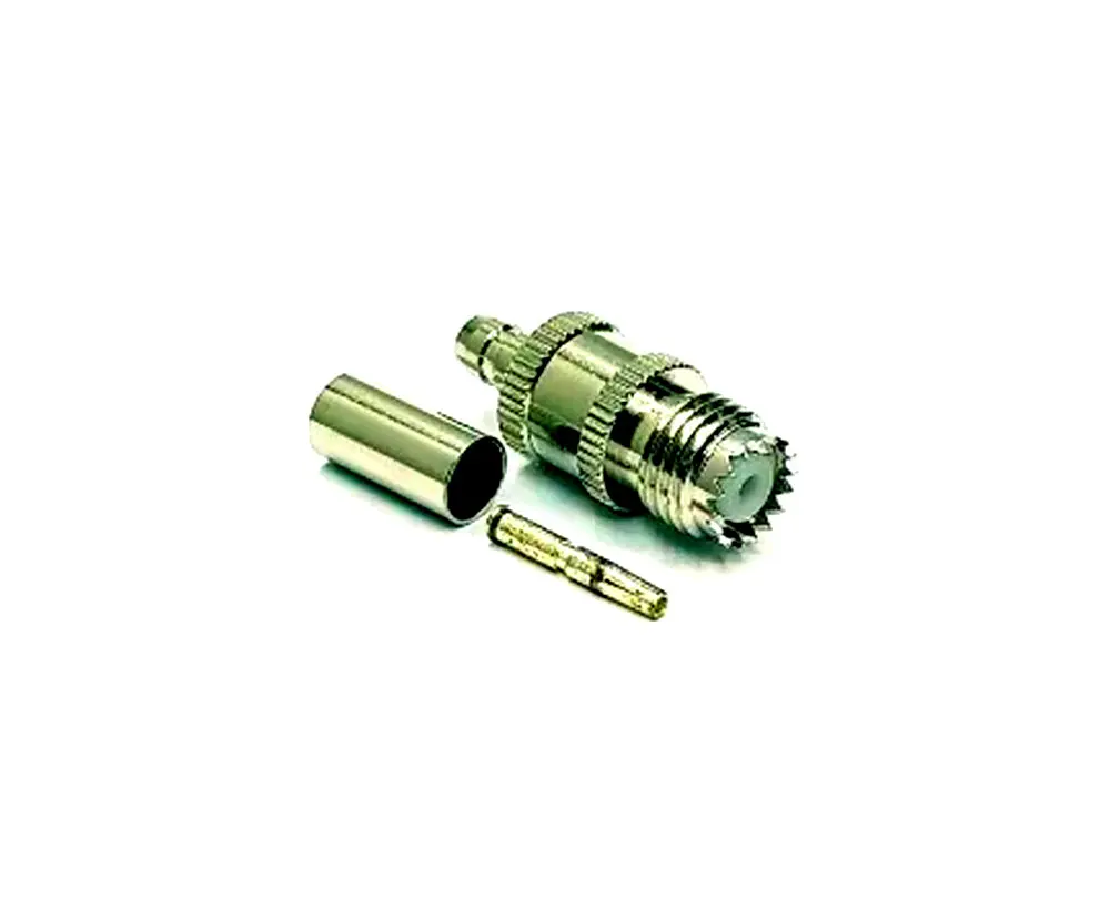 

BRASS mini UHF for RG58 female Coaxial Cable Adapter