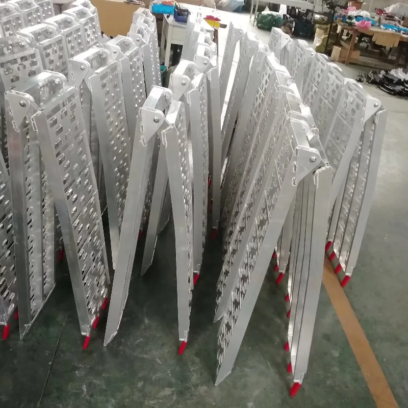 750 Lbs Capacity Aluminum Loading Ramp, Aftermarket Accessory for Motorcycle, ATV, UTV, Pickup Truck & Lawn Mower Loading