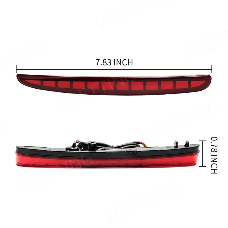LED Rear Bumper Light For Honda Civic Hatchback TYPE-R 2016 2017 2018 2019 2020 Rear Brake Light Fog Lamp Car Accessories 12V view 5