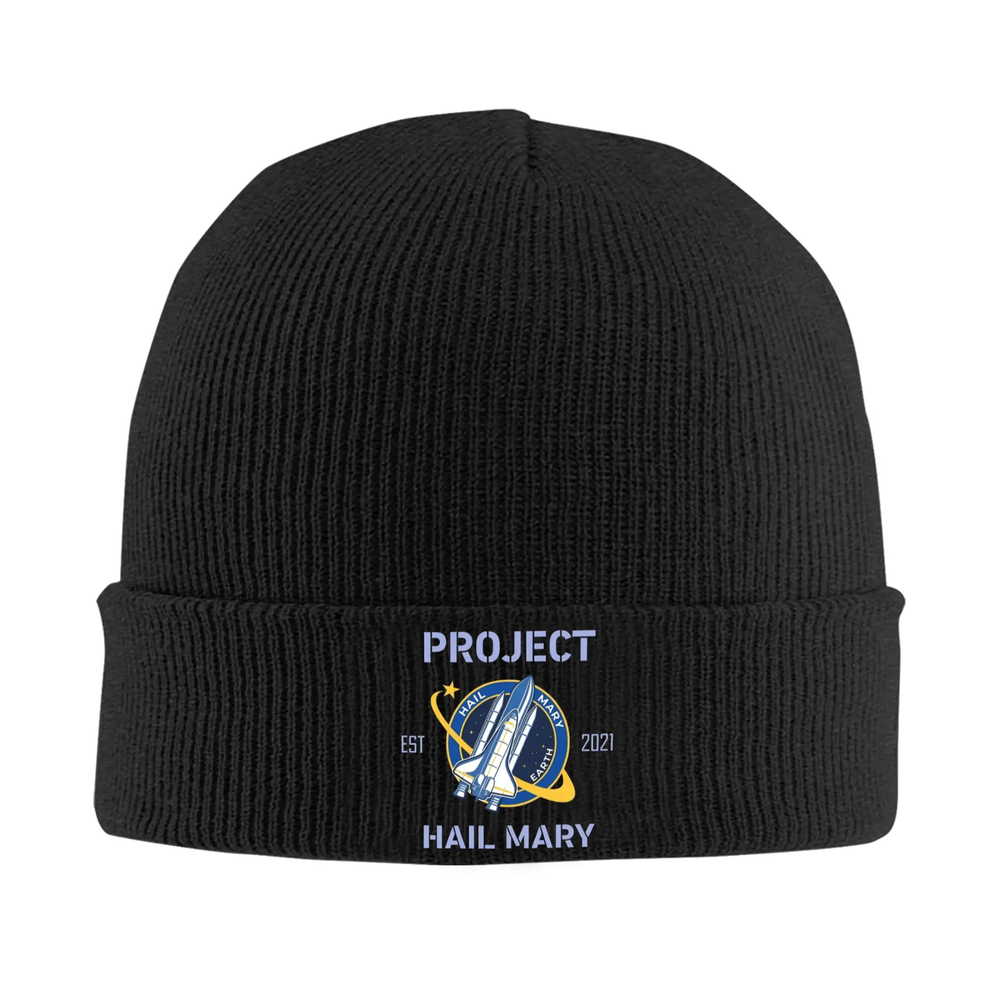 Project Hail Mary EST 2021 Sci Fi Movie Knit Hat Beanies Winter Hats Warm Acrylic  Hip-hop  Caps for Men Women Gifts,
