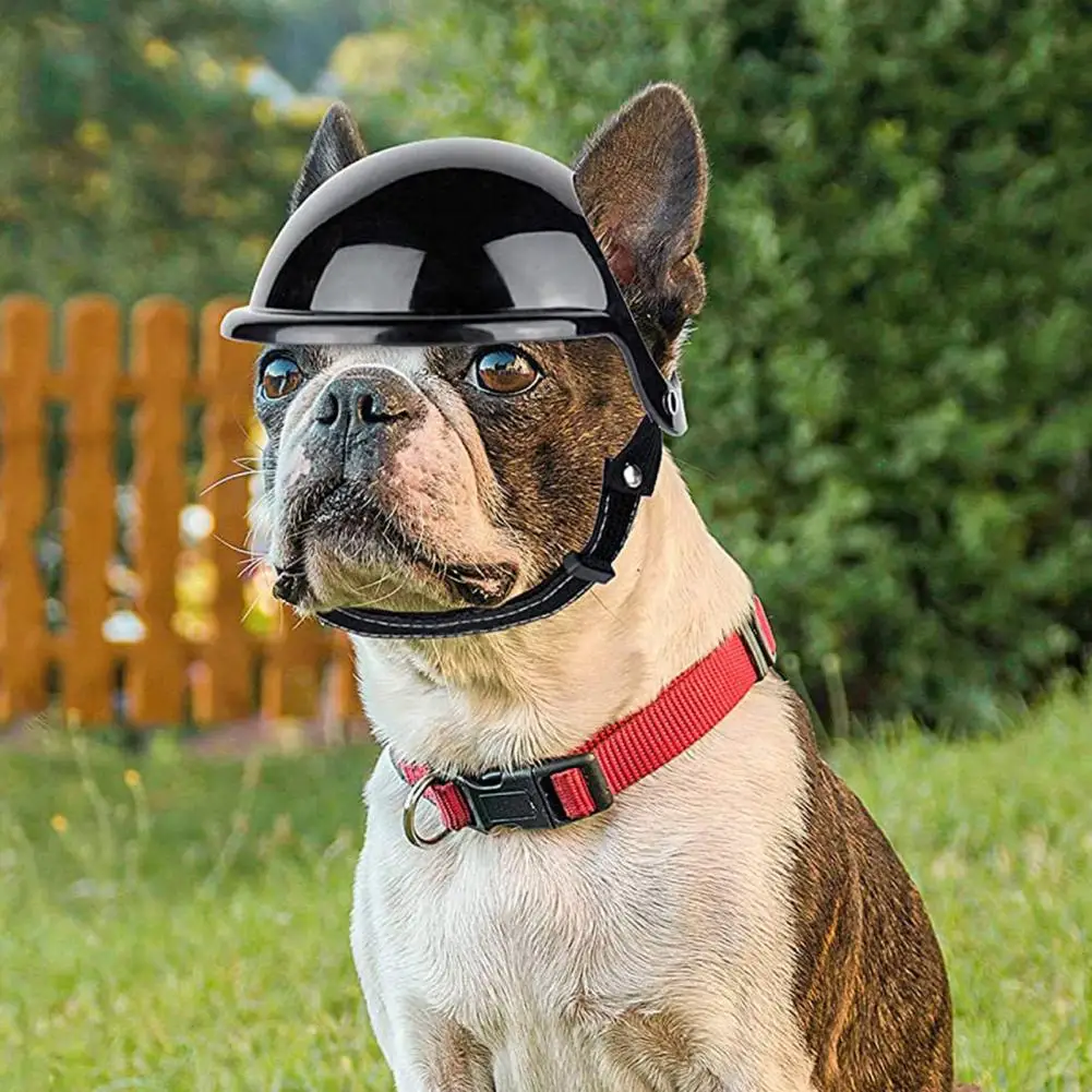 Polyester Excellent Pet Dog Bike Motorcycle Hard Safety Helmet Attractive Puppy Headwear Ultra-Light Pet Supplies