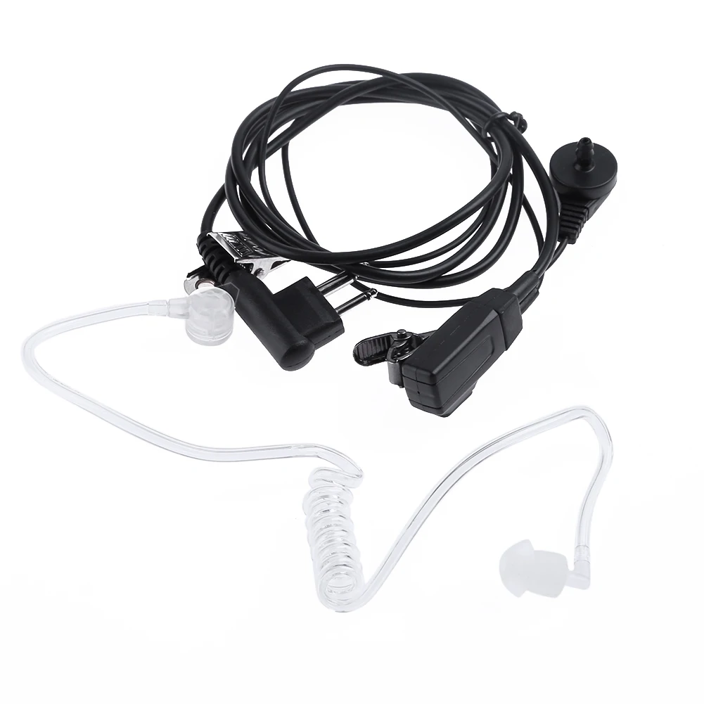 2 Pin Tube Earpiece Headset Agent Mic Covert Acoustic Tube Earpiece Headset Anti-noise for Motorola Two Way Radios