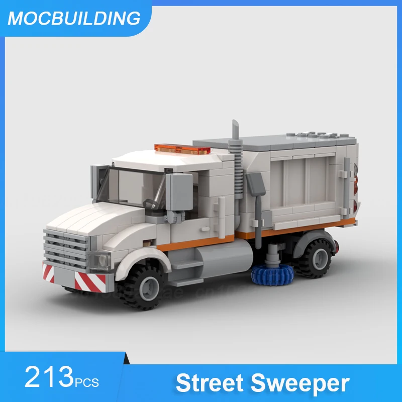 

MOC Building Blocks Street Sweeper Model DIY Assemble Bricks City Transportation Educational Creative Collect Toys Gifts 213PCS