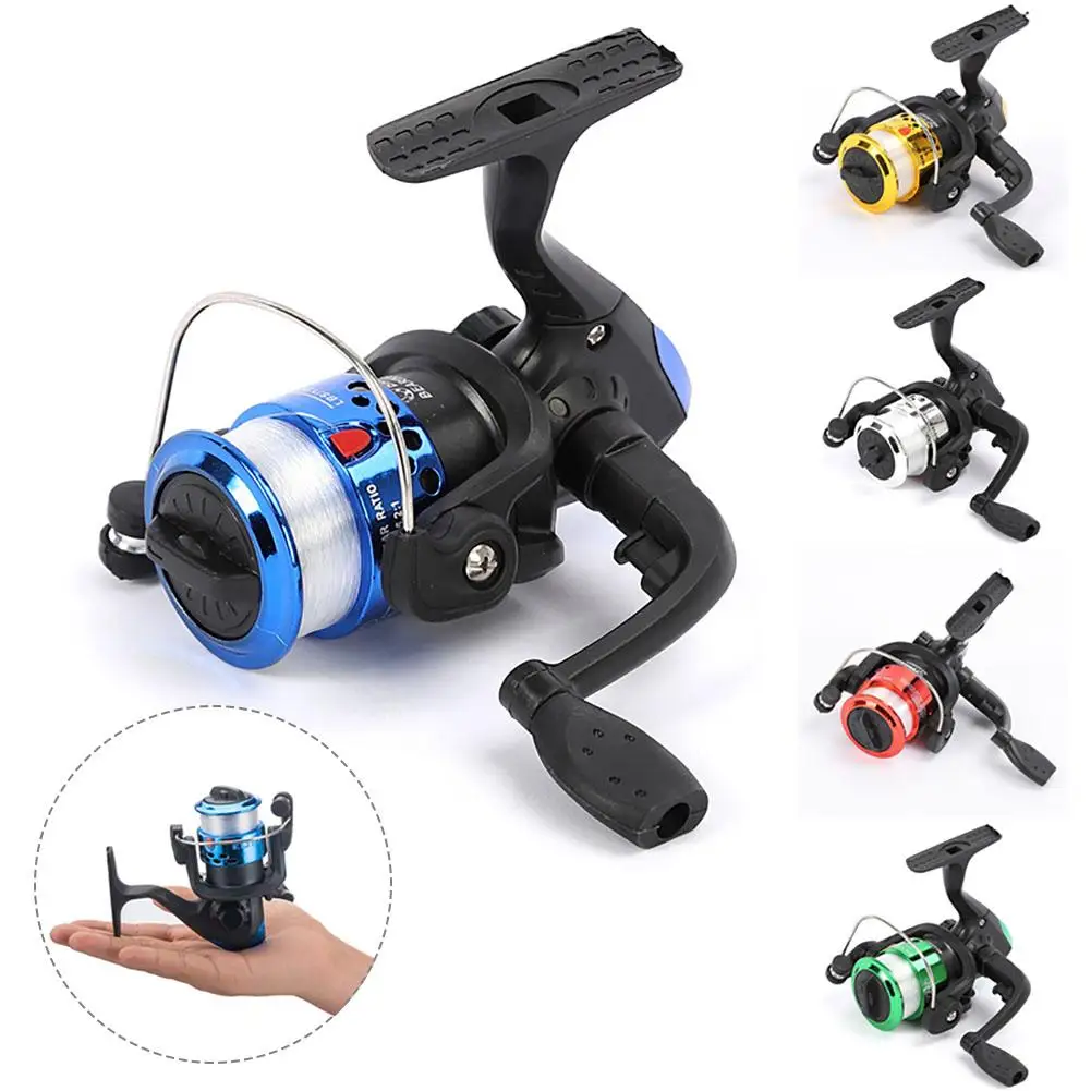 

2023New Folding Spinning Fishing Reel With 100m Fishing Line 5.1:1 Gear Ratio Portable Ultralight Fishing Reel Tackle