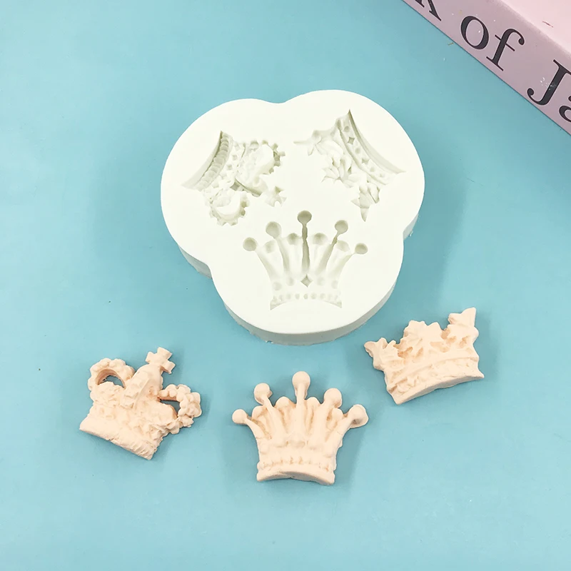 

3D Crown Silicone Mold Dessert making Mousse Cake Fondant Cake Decoration DIY HandmadeSoap Mold Candle Mold tool