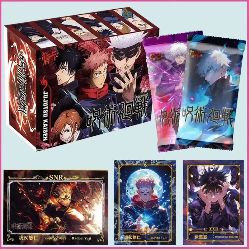 

New Kayou Jujutsu Kaisen Collection Card box All Set Anime Character Rare Flash SSR Card Deluxe Edition Card Board Game Toys