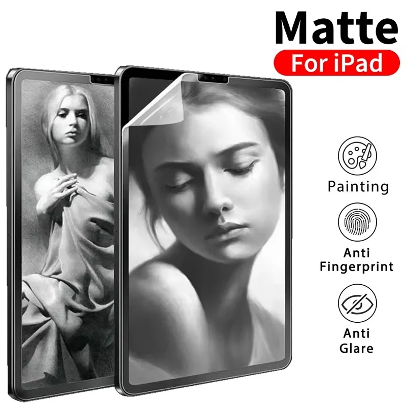 Matte Paper Feel Screen Protector For Apple iPad Mini 6 Air 5 4 3 Protective Film For iPad 10.9 10th 9th 8th 7th 6th Generation