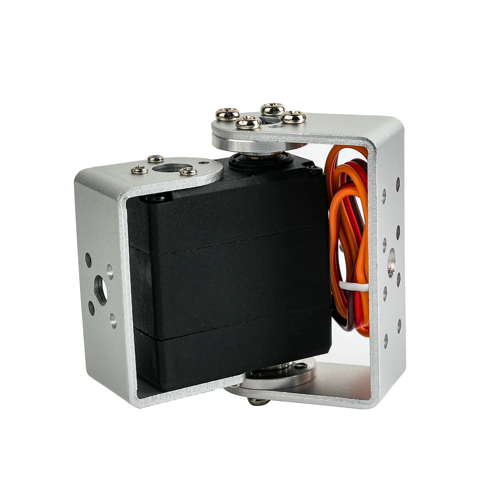 Servo de engranaje de Metal Digital, 15KG, 7115MG, 4,8-8,4 V, Motor cepillado de 180/270 grados, doble eje con soporte en forma de U para coche Robot RC DIY