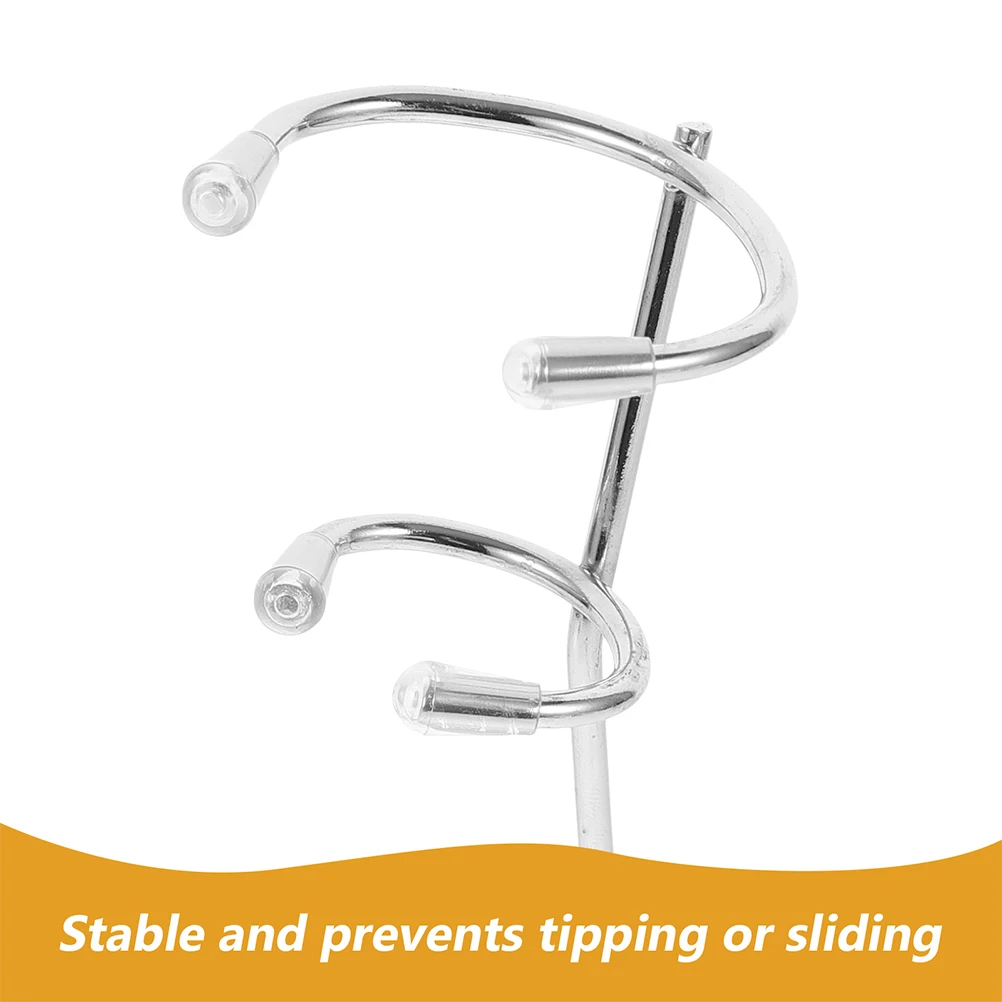 

2pcs Stainless Steel Milk Frother Stand Egg Mixer Rack Coffee Frother Holder Whisk Bracket Kitchen Gadgets Practical Tool