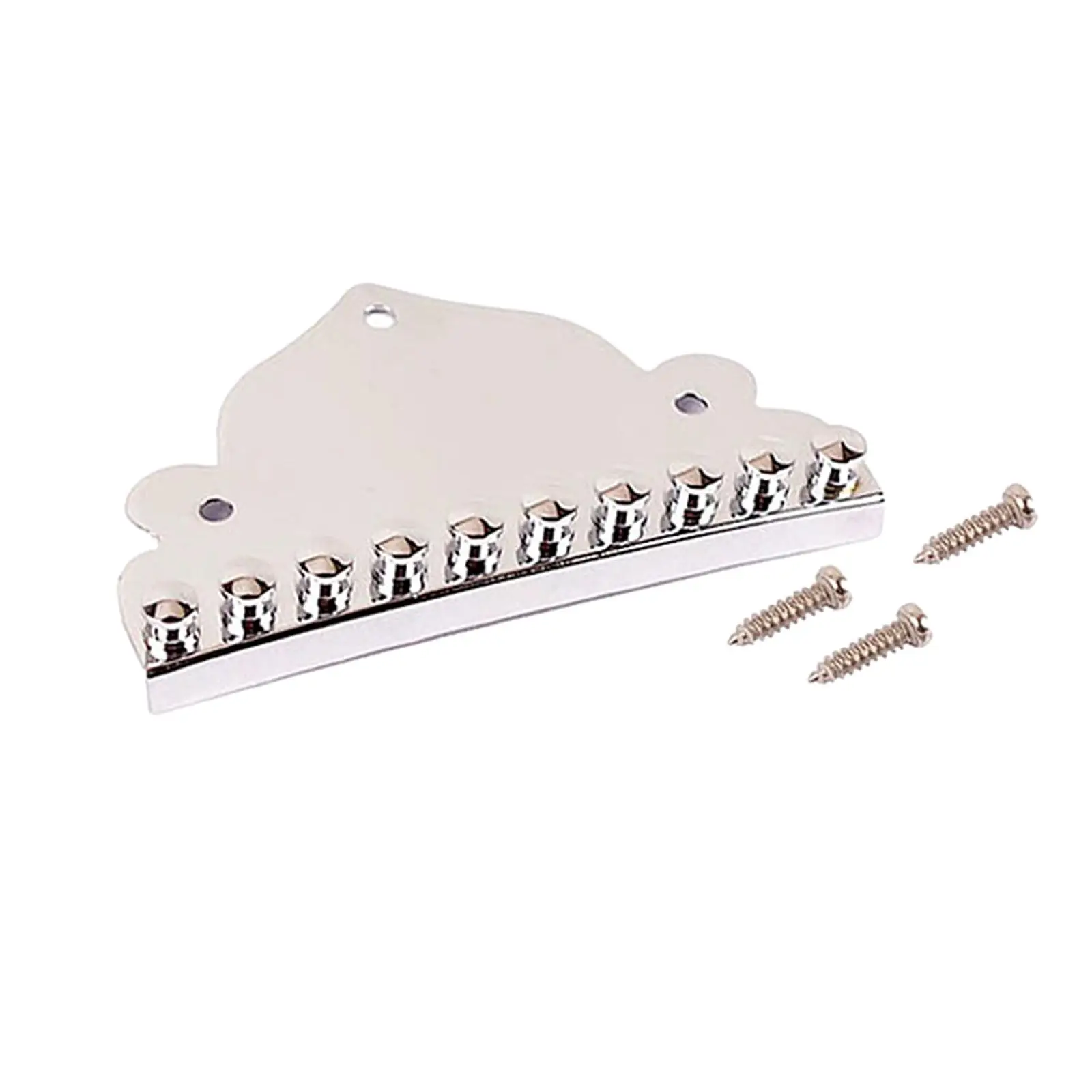 Picture 3: Mandolin Tailpiece Chrome Plated Replacement Cover Mandolin Guitar Part for 10 String Vintage Mandolin Accessories