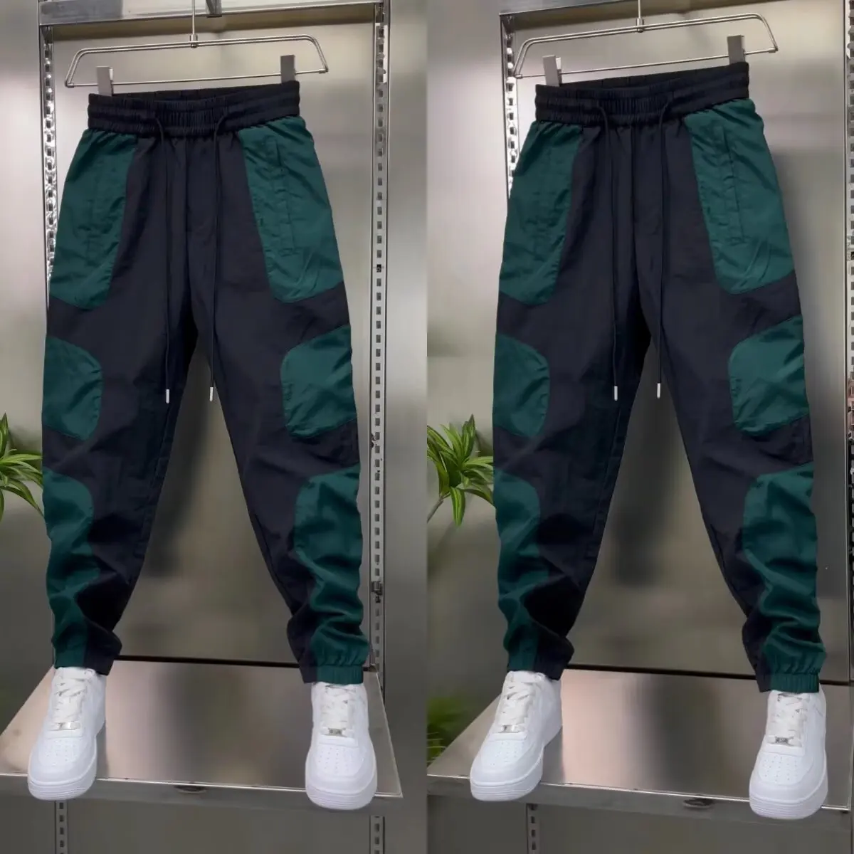 Splicing Design Fashionable Men's Harem Pants Outdoor Jogger Sports Trousers High QualityLuxury Brand Men's Clothing
