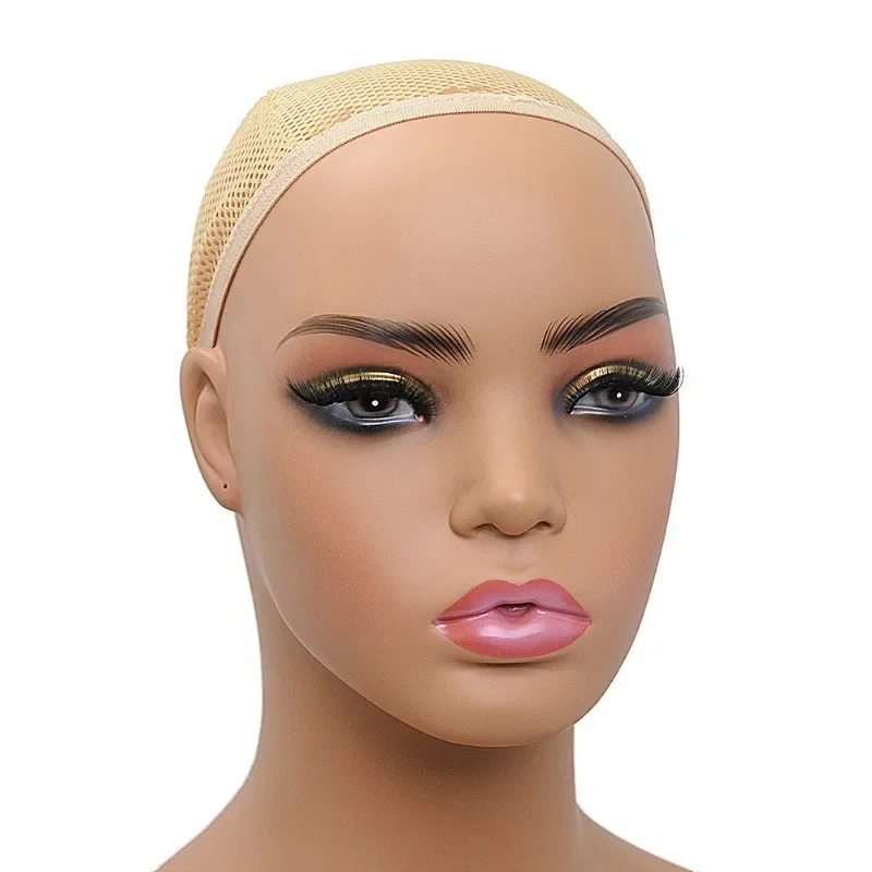 Realistic Female Mannequin Dummy Head with Shoulders for Wig Hats Jewelry Scarf Display