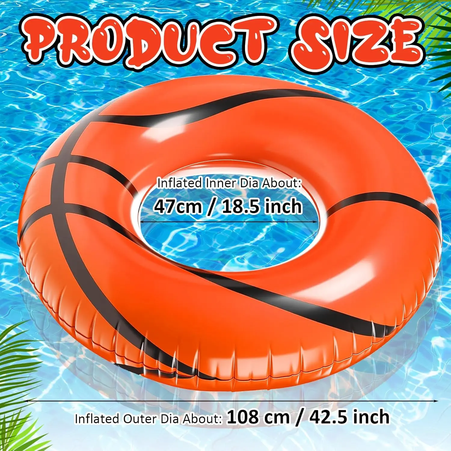 Flotadores inflables para piscina, flotadores inflables de tamaño adulto, anillo para piscina, deportes de playa, fiesta, uso en lago, 2 uds.