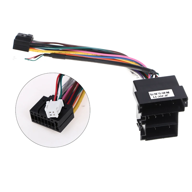 16P Car Radio Stereo GPS Android Navigation Power Cord Automotive Multimedia Audio MP5 Player Power Cable Harness