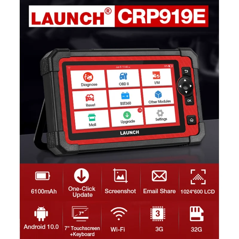 

LAUNCH CRP919E ALL System Diagnostic Tools ECU Coding OBD2 Scanner