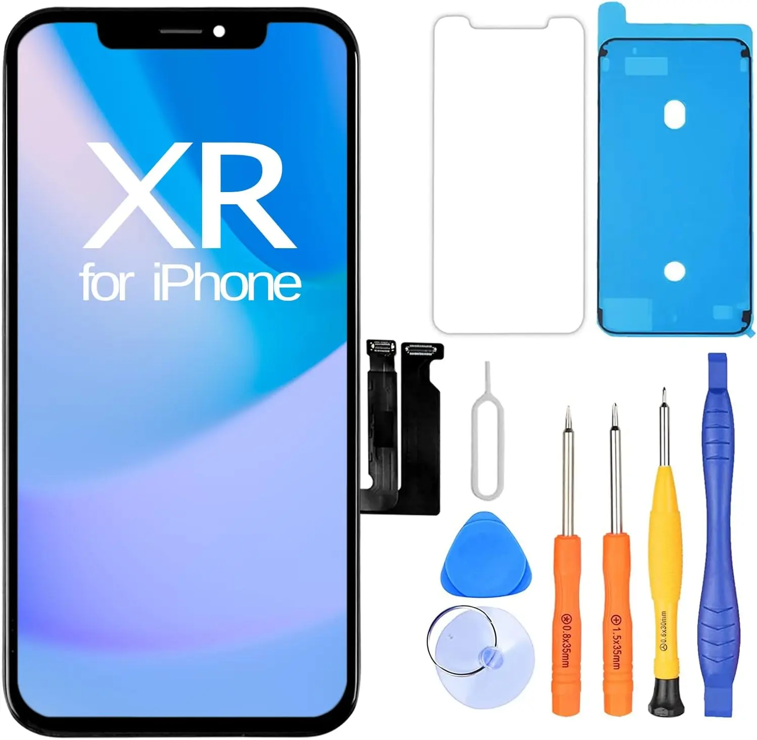 

Замена экрана для iPhone XR, 6,1-дюймовый ЖК-дисплей Full HD и сенсорный модуль в сборе с функцией True Tone