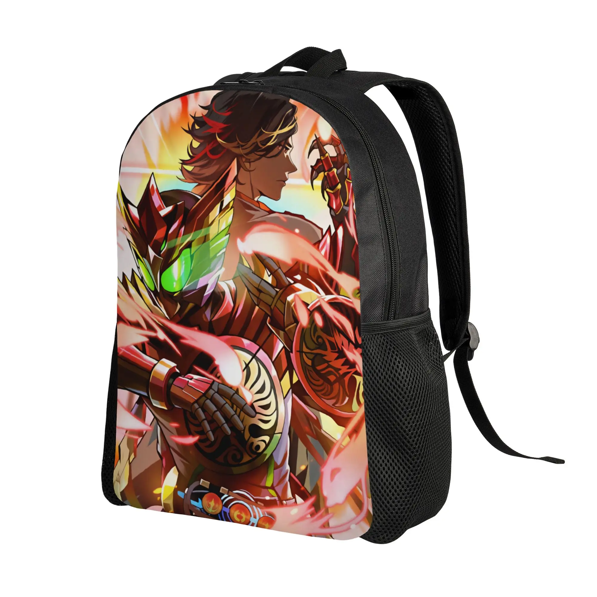 Kamen Riders Backpack  Male Polyester Camping Backpacks Large Funny High School Bags Rucksack