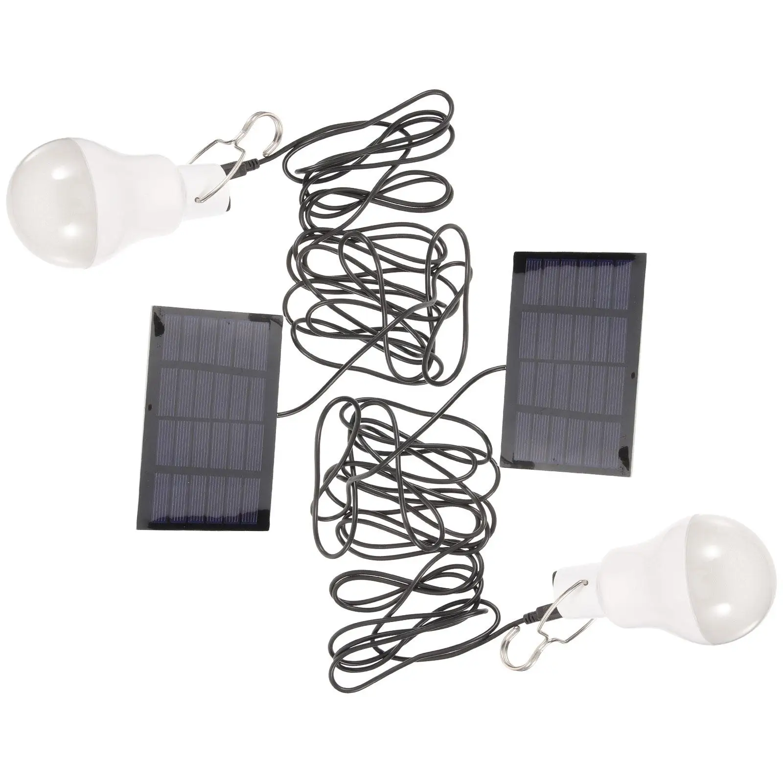 

2 Pcs Lights Solar Powered Light for Outdoor Indoor Abs Bulbs Home Indoor Solar Lights Shed Yard Garden Holiday Lighting