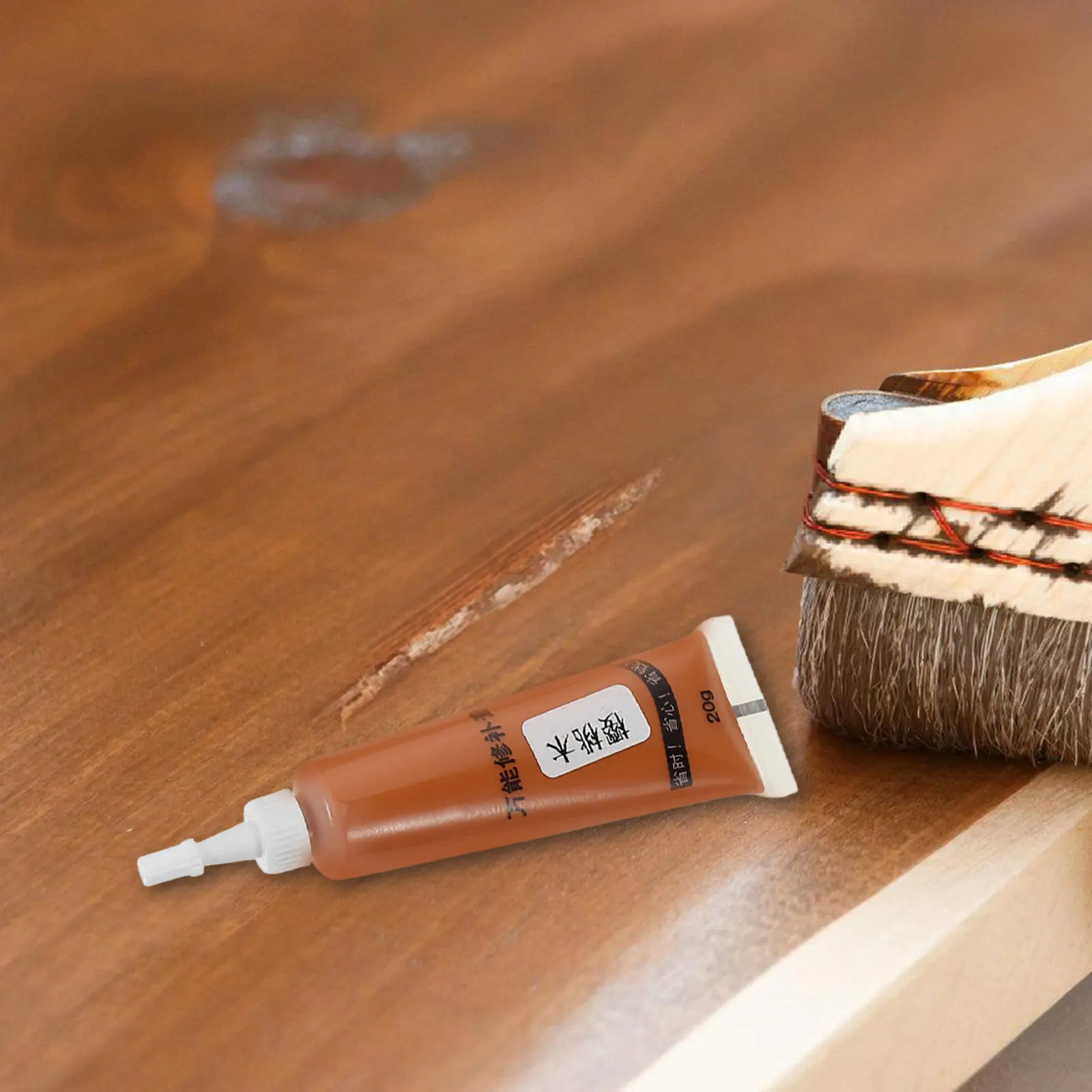 6Pcs Furniture Repair Paste Wood Filler Portable Wood Repair Paste for Scratches Dents Nail Holes on Furniture Floors Doors