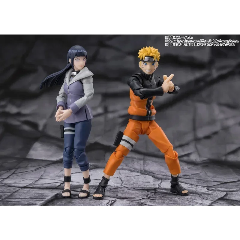 Em estoque original bandai s.h. figuarts naruto shf hinata hyuga virtuoso byakugan pvc anime figura de ação modelo coleção brinquedo