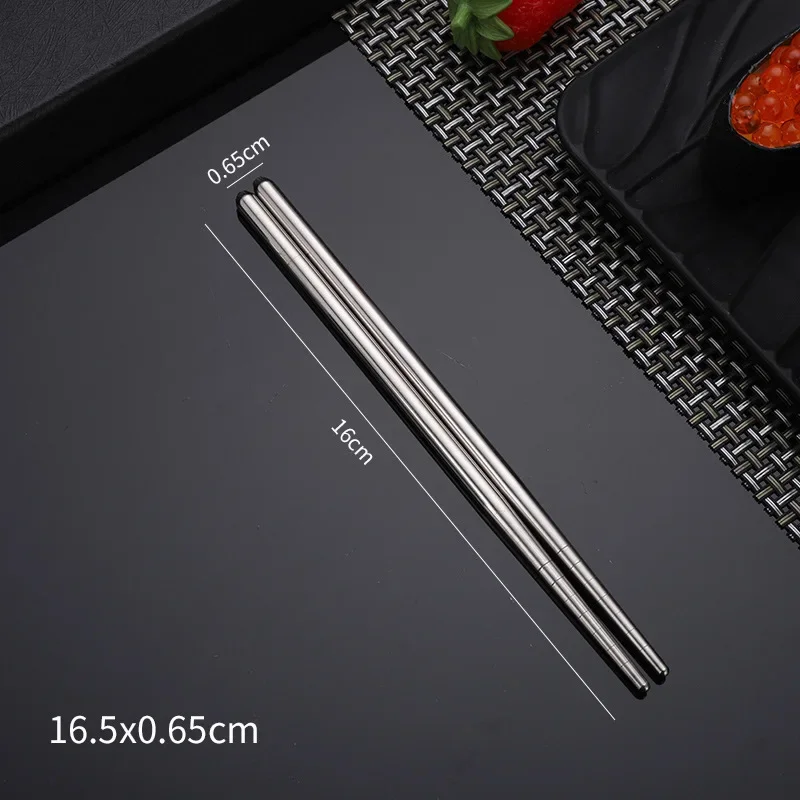 1 para 304 ze stali nierdzewnej Chopstick koreańska antypoślizgowa pałeczka antypoślizgowa metalowa pałeczka wielokrotnego użytku