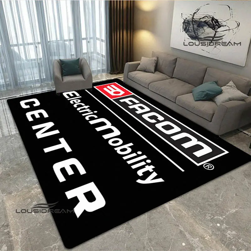 FACOM logo printing carpet fashion logo living room bedroom beautiful non-slip carpet photography props birthday gift