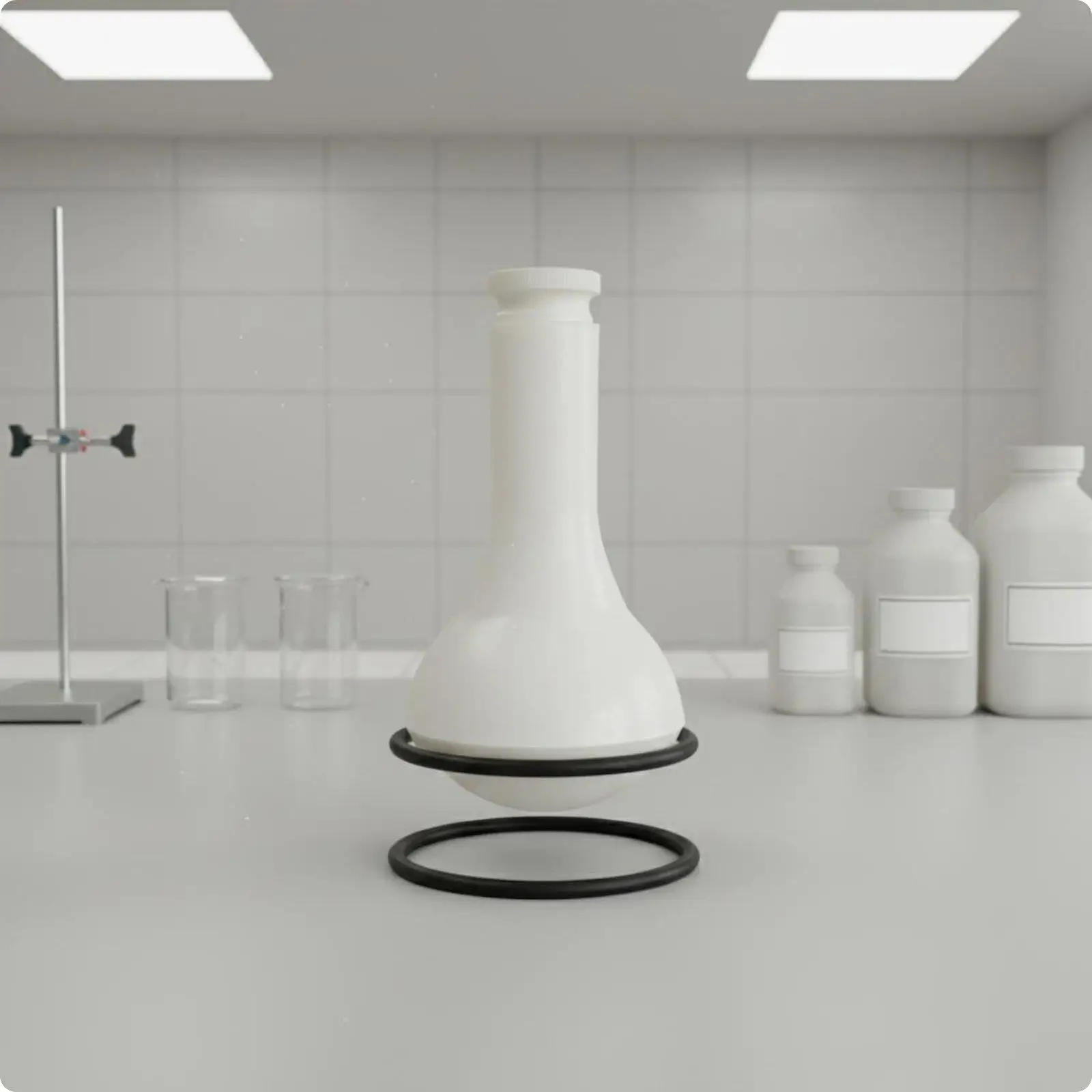 matraz-volumetrico-de-ptfe-de-grado-de-laboratorio-25-ml-botella-de-medicion-de-fluoropolimero-para-el-procesamiento-de-muestras-y-resultados-de-laboratorio-consistentes