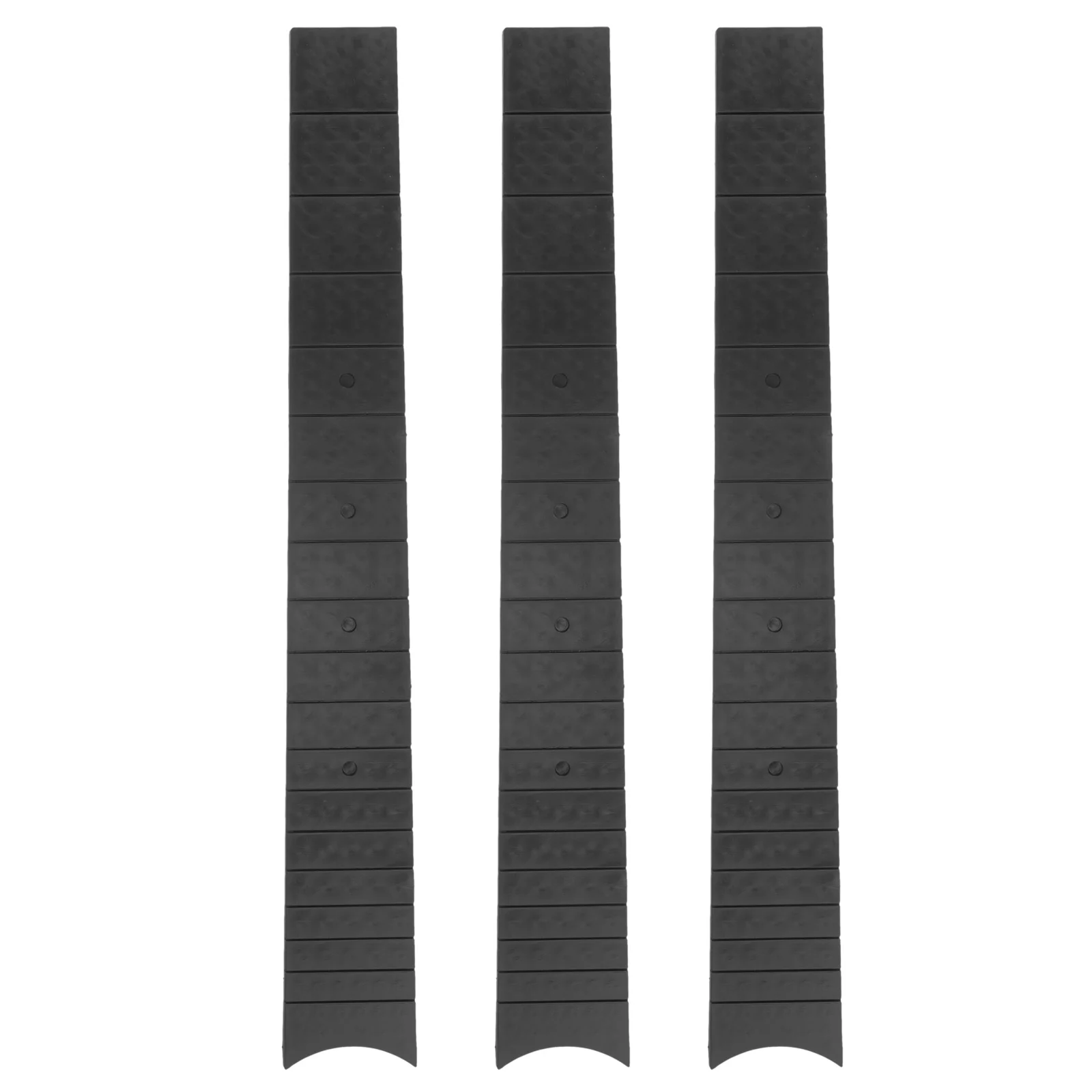 

3Pcs Folk Guitar Neck Replacement Headless Fingerboard for Acoustic Ukulele Durable ABS Guitar Repair Parts Headless Neck