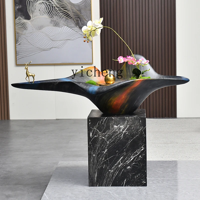 FY نافورة زخرفة محظوظة داخلية كبيرة من الأرض إلى السقف لتزيين المناظر الطبيعية