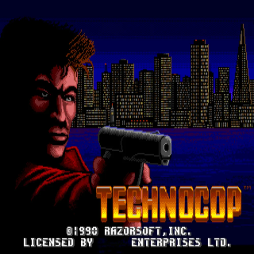 セガメガドライブ、ジェネシスシステム用のtechno-cop16ビットmdゲームカード