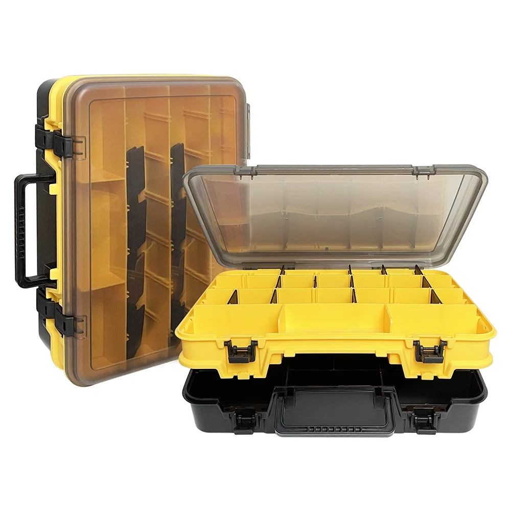 Double Portable Lua Box Fishing Lua Bait Box Fake Bait Storage Box Tool Box Fishing Tackle Box Large Capacity Accessory Boxes