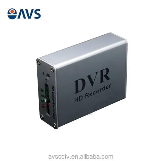 Black/Silver Color 1 Channel Mini Mobile DVR Support SD Card Recording