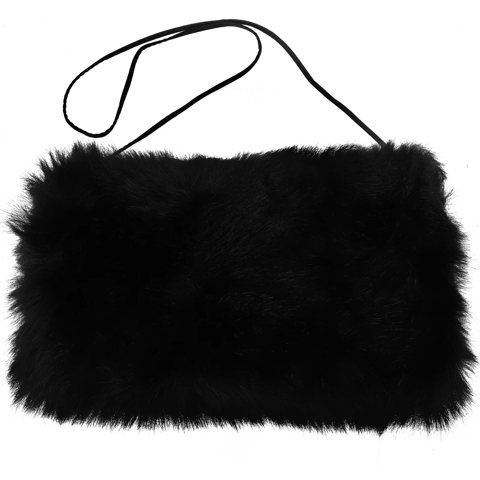 

Plush Hand Warmer Pillow Hanging Muff Artificial Fur Bag Faux for Ladies Warmers