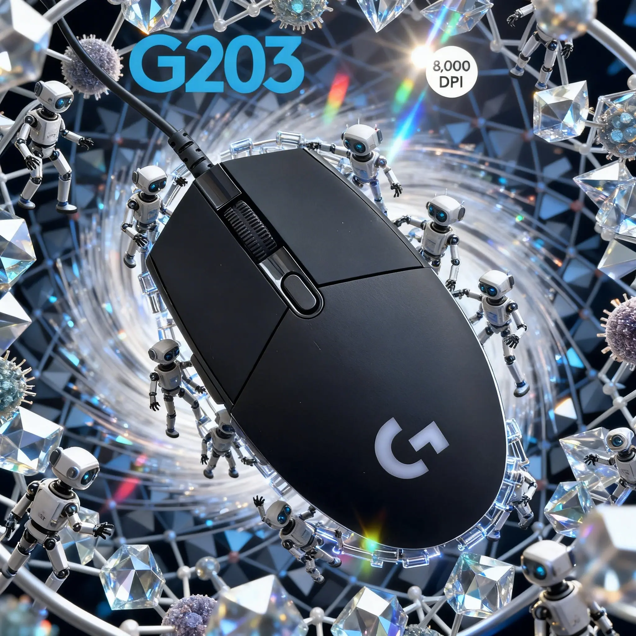 

Logitech G203/G102/G402/M100R: Игровые мыши начального уровня с 16,8 млн RGB-цветов и настраиваемыми световыми эффектами.