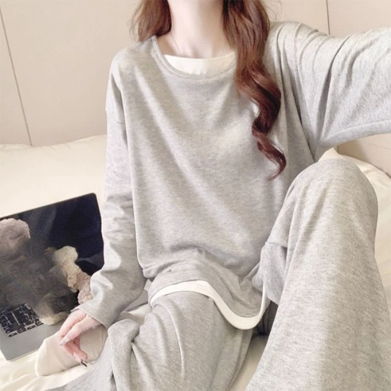 New Women Men Summer Striped Pajamas Girls Boys Short-sleeve Shorts Loungewear Loose Sets Woman Man Casual Homewear  Students
