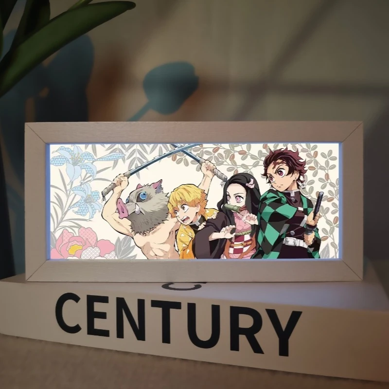 Demon Slayer Kamado Tanjirou Tokitou Muichirou Creative Personality Nightlight Desktop Ornaments Bedroom Atmosphere Table Lamp view 2