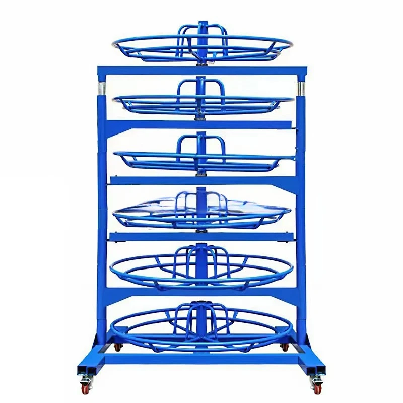 High quality multi-structure strong support hydraulic hose rack rubber hose reel storage rack
