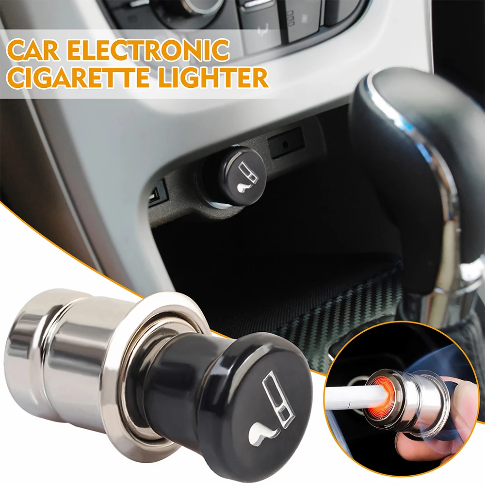 12V Metal Car Windproof Flameless Cigarette Lighter Power Socket Plug For Volkswagen VW R Golf 7 Polo CC Passat B7 B6 T5 Mk5 GTI