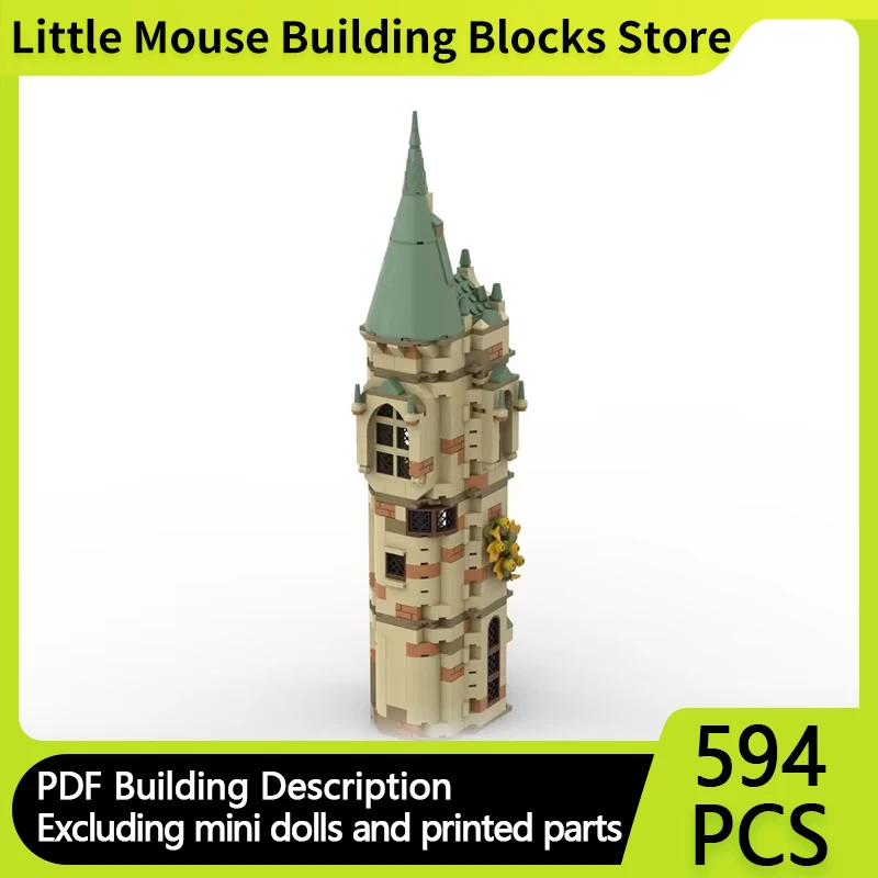 Magical Movie Model MOC Building Bricks Fortress Of Magical Academy Modular Technology Gifts Holiday Assemble Children Toys Suit