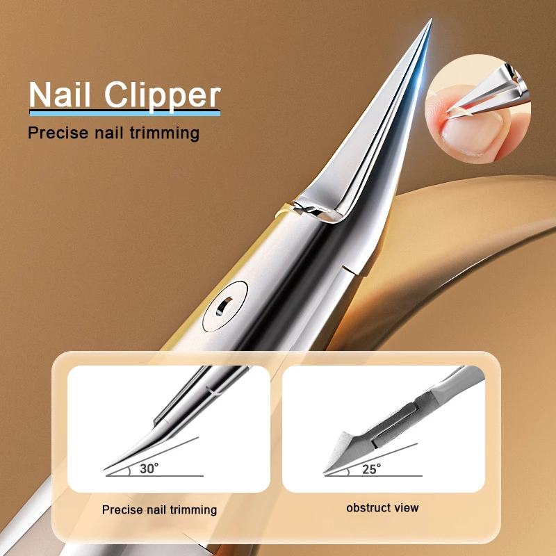 1pcs เล็บ Clippers เครื่องตัดเล็บเท้าเล็บเครื่องมือ Non-Splash คุด Paronychia Professional Correction ชุดเครื่องมือหนา