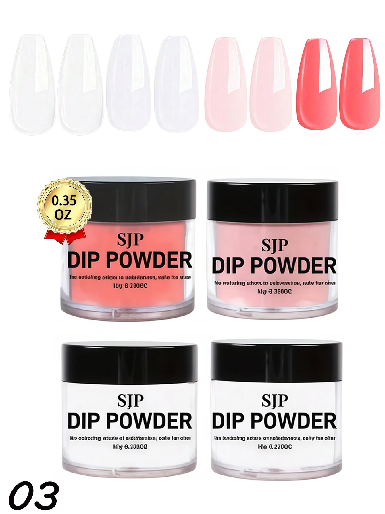 Kit de pó de imersão para unhas, 4 unidades, 0,335 fl.oz/cada, pó de imersão com 4 cores azul roxo preto rosa, kit de imersão em pó para unhas