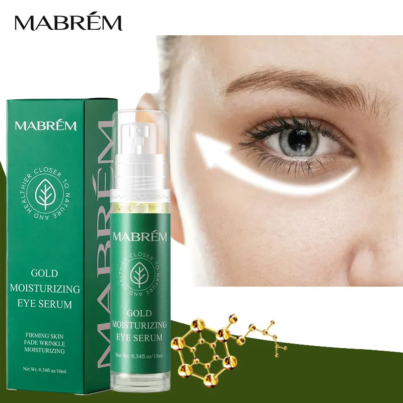 

MABREM 22k Golden Eye Serum Moisturizing Anti-Wrinkle Anti-Age Hyaluronic Acid Remover Dark Circles Against Puffiness And Bags